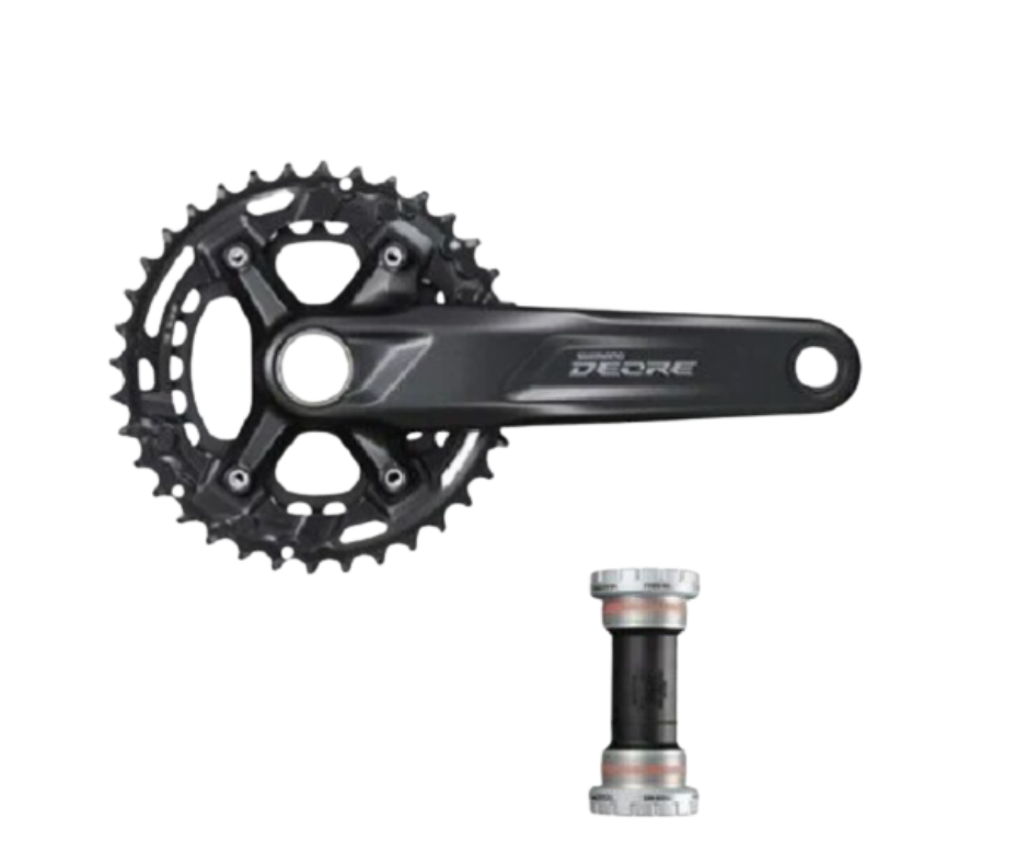 Bộ Đùi Đĩa Shimano Deore M4100 26/36T, 170mm, Có Trục Giữa